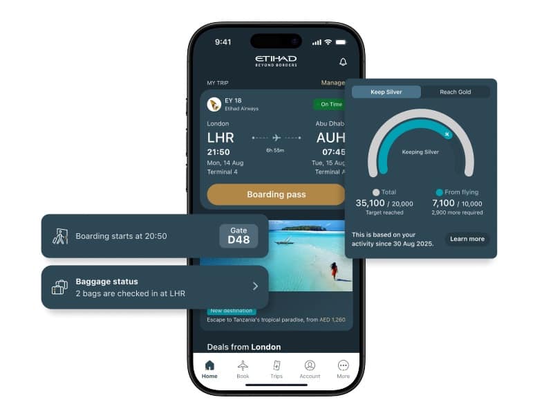 Etihad Airways app